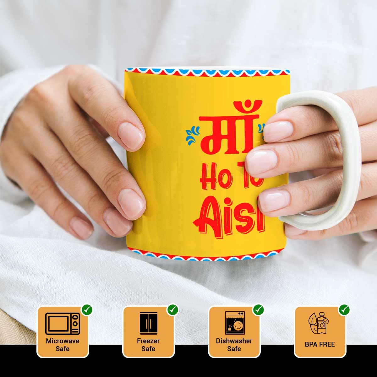 Maa Ho Toh Aisi Ceramic Coffee Mug Gift For Mom
