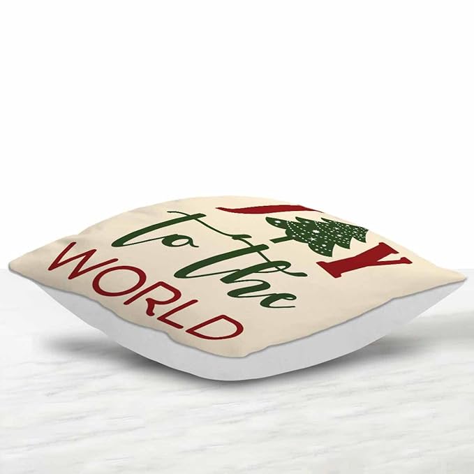 X-mas Joy To The World Cushion Gift For Christmas