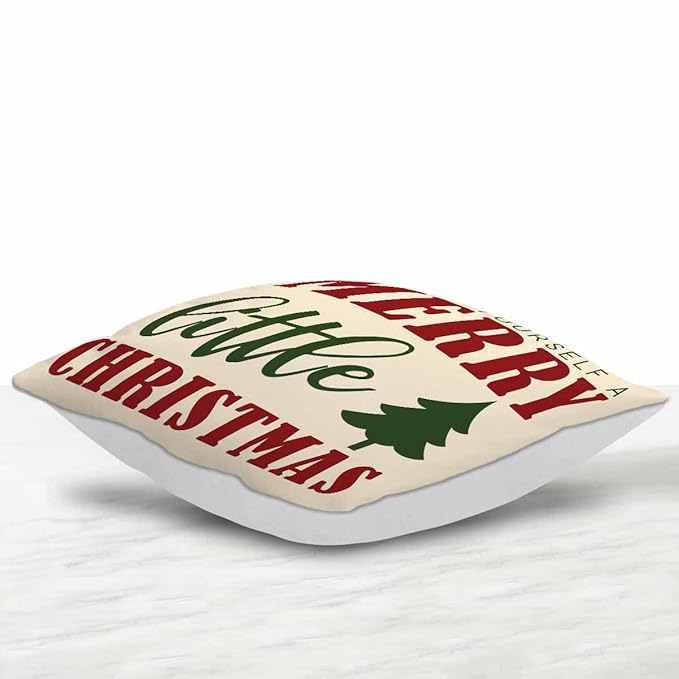 Merry Little Christmas Cushion Gift For X-mas