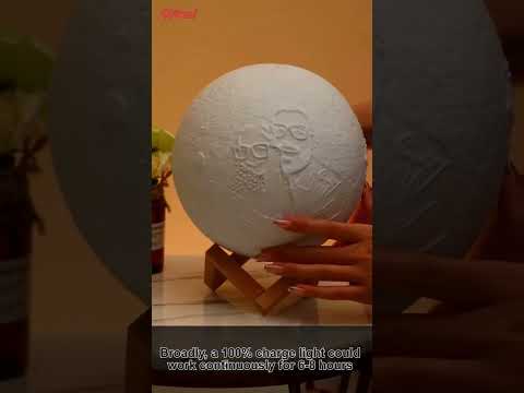 Personalised Touch Sensor 3D Moon Lamp