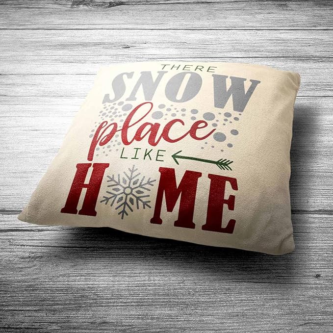 Snow Place Like Home Cushion Gift For Christmas