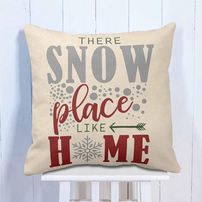 Snow Place Like Home Cushion Gift For Christmas