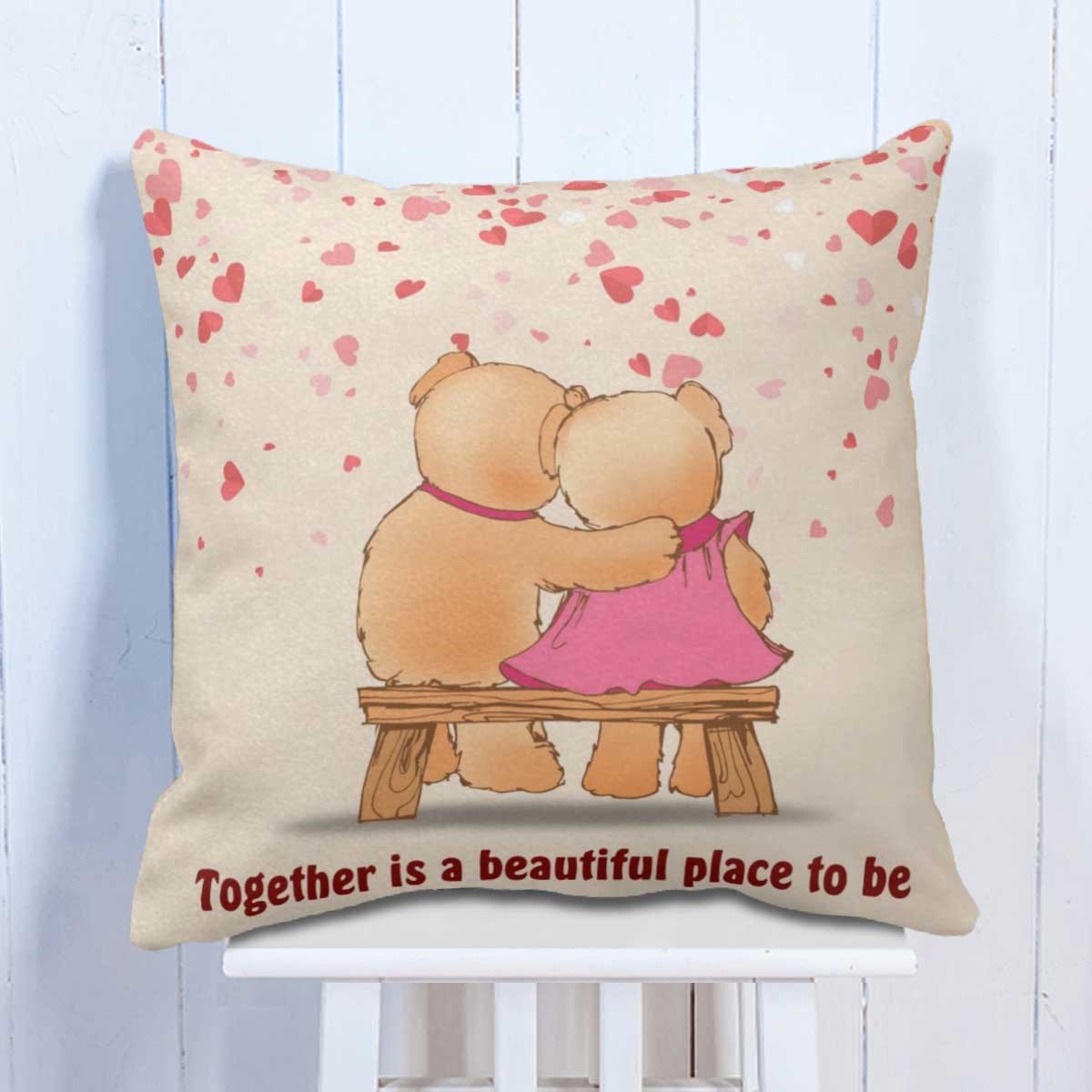Together Is A Beautiful Place Cushion Gift For Couple 1
