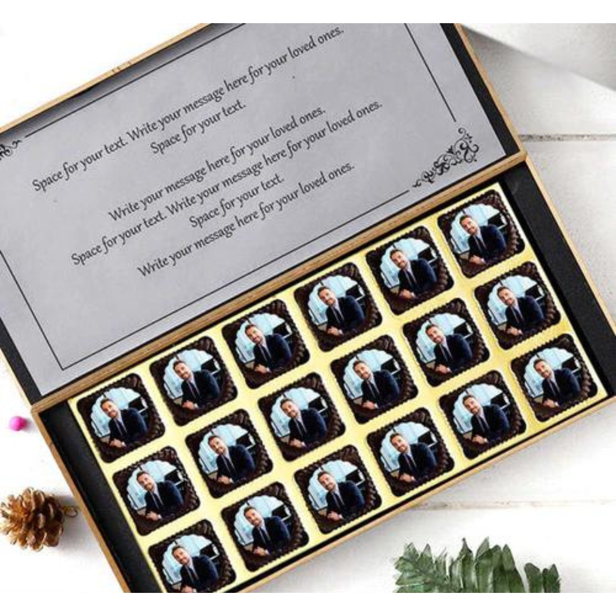 Best Customized Gifts with Personalised Message and Photo Chocolate