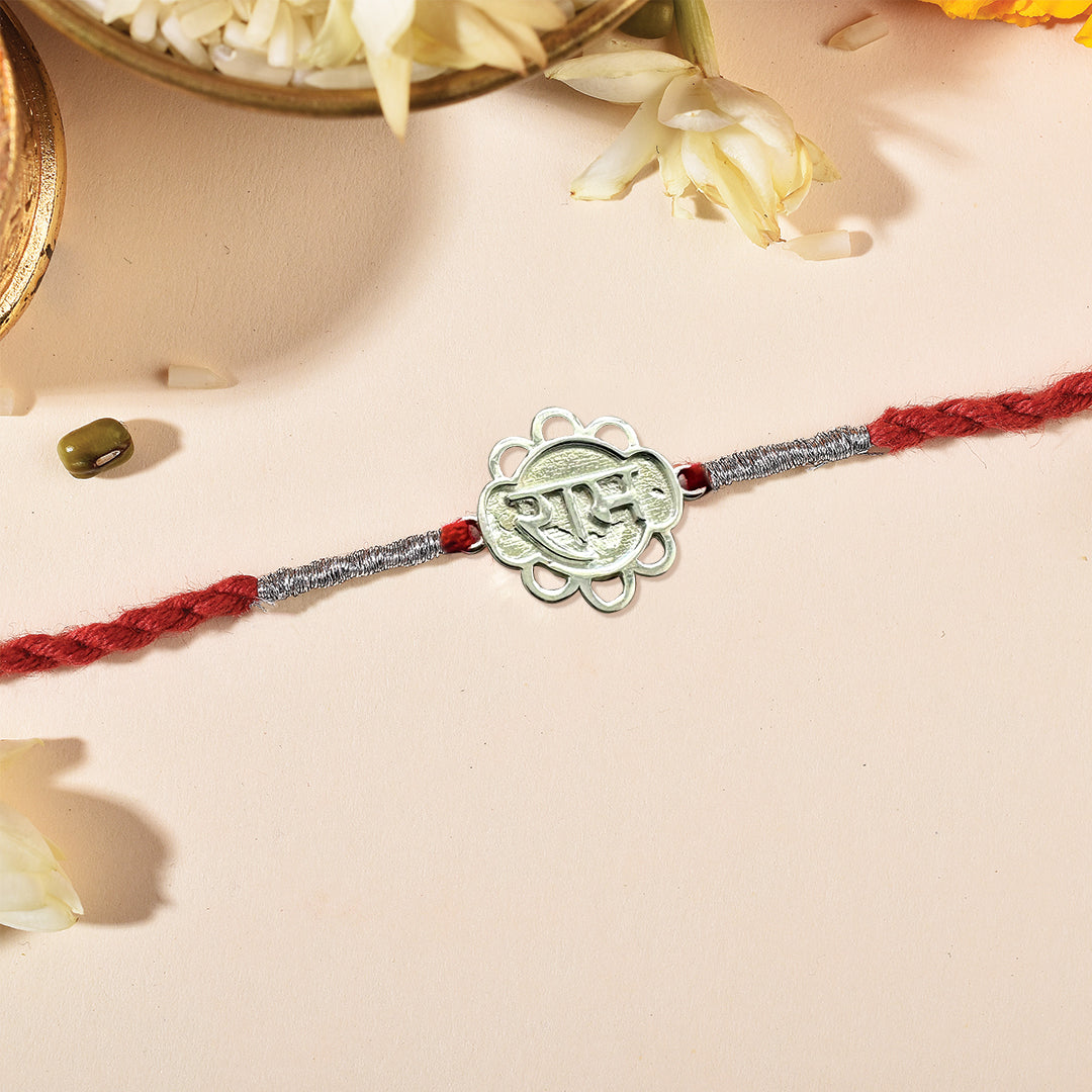925 Sterling Silver Divine Silver Ram Rakhi