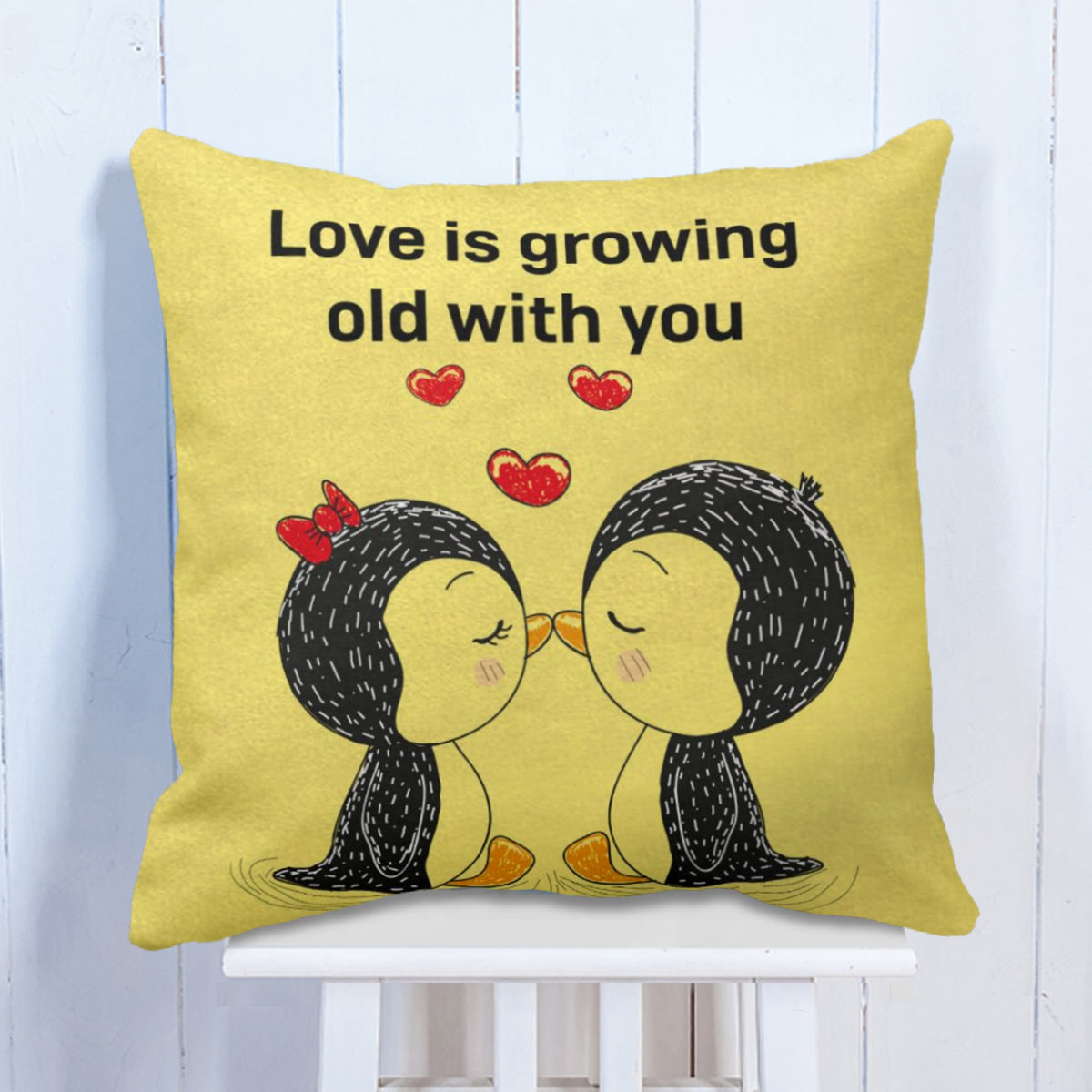 Growing Old with You Cushion