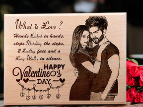 Valentines Day Ideas Custom Wooden Engraved Plaque