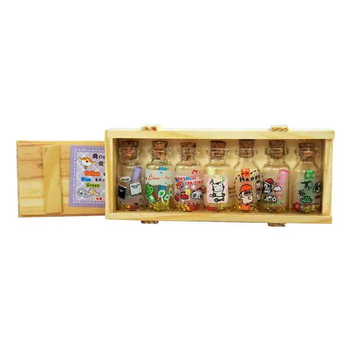 Personalized 7 Message bottles Gift Set-5