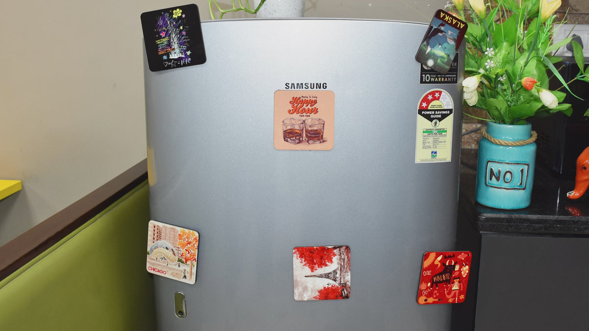 Personalised Family Fridge Magnet - Pink