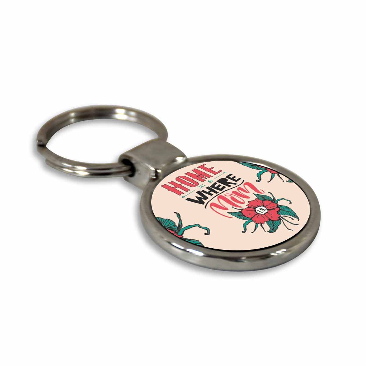 Home is where Mom is Metal Keychain-2