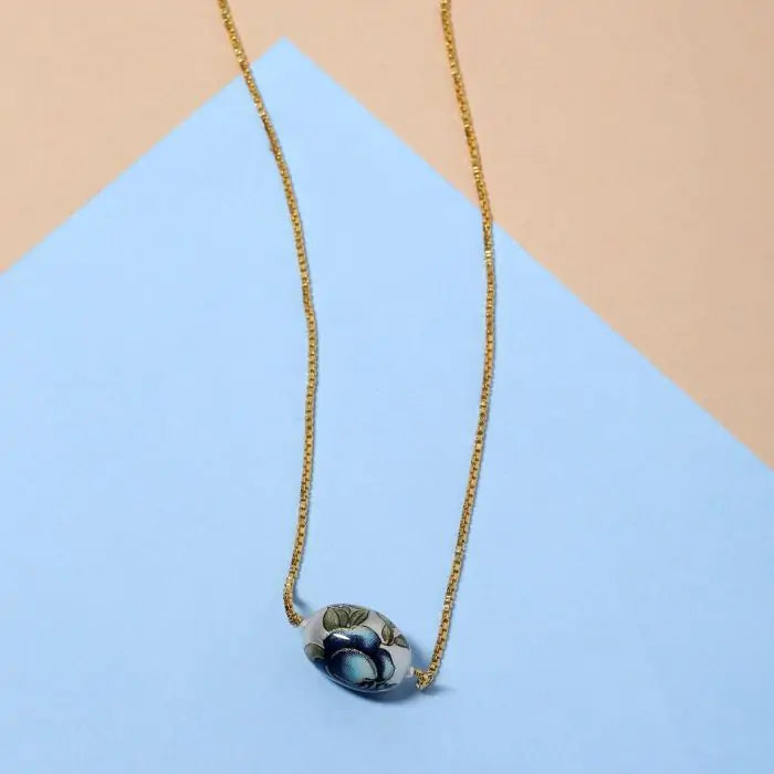 Ovoid Meenakari Pearl Necklace-1