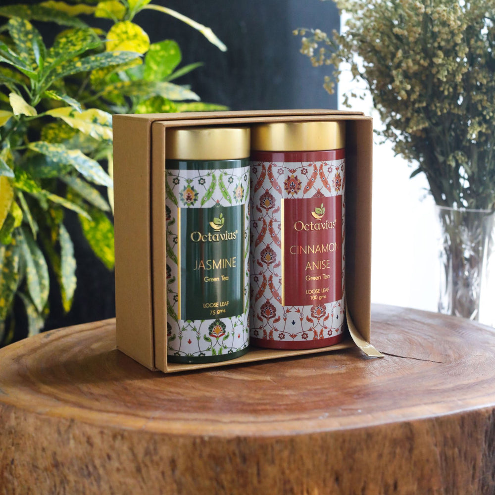 Octavius Tea Collection| Workout Buddies Range - 2 Tins Packed In An Exclusive Gift box-1