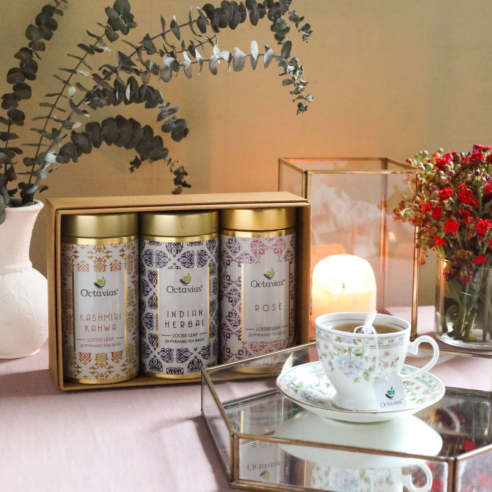 Octavius Tea Collection| Gourmet Tea Collection-Grand Indian Teas (3 Tins)-3