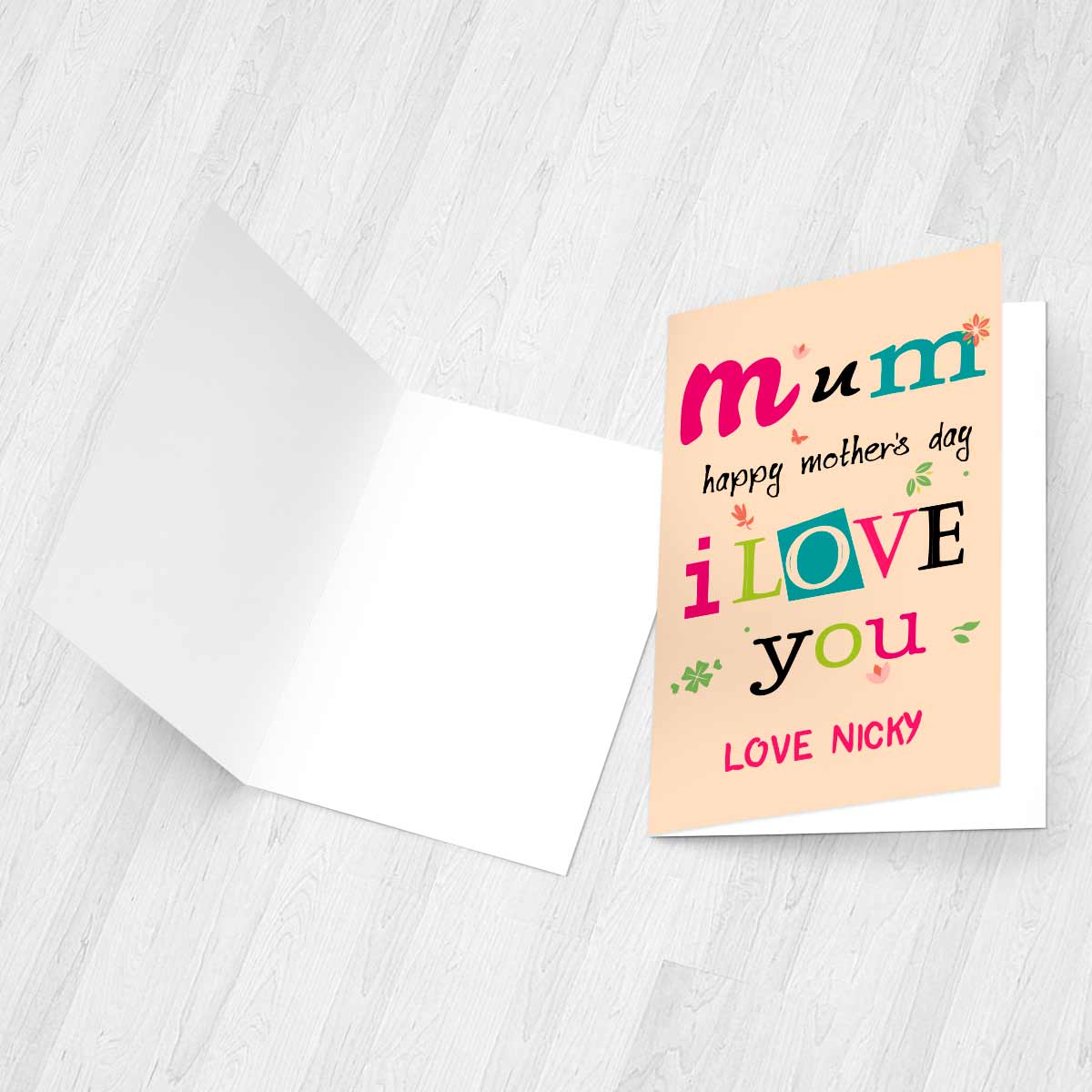 Customized Mum Happy Mother's Day Greeting Card Gift For Mom 3