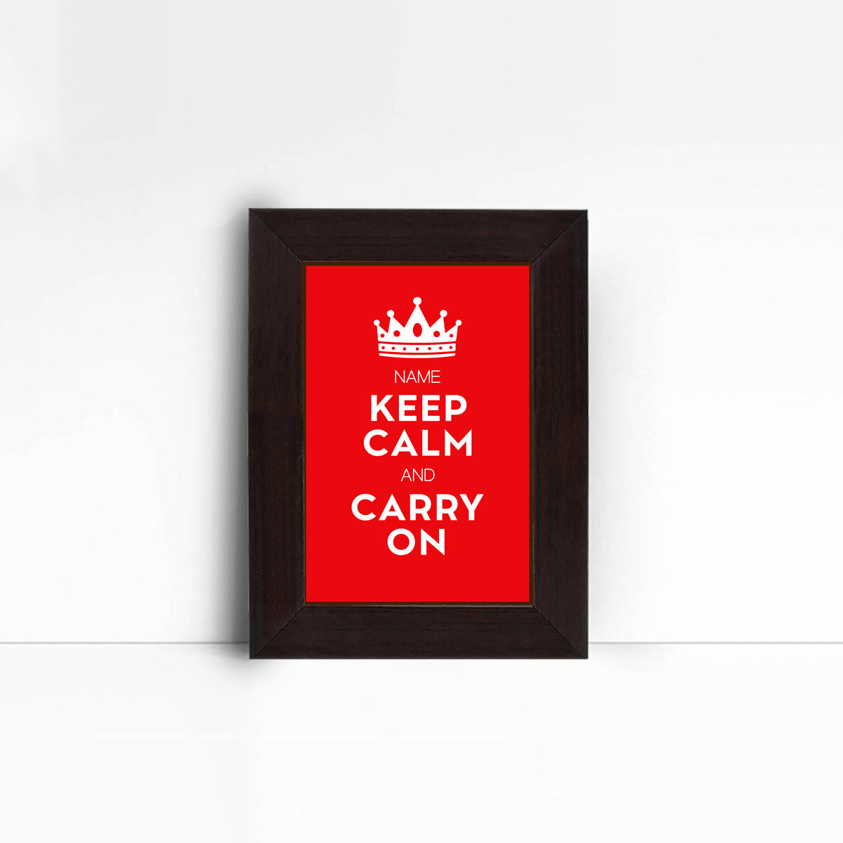 Personalised Keep Calm and Carry On Poster Frame