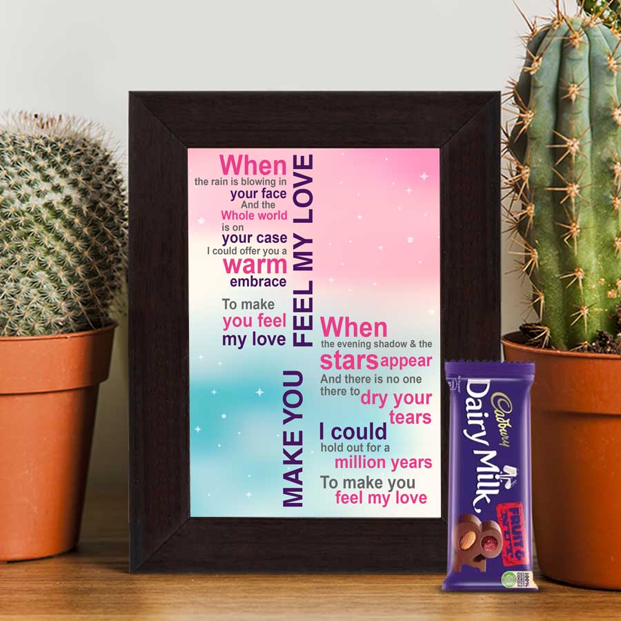 Love Frame with Chocolate-1