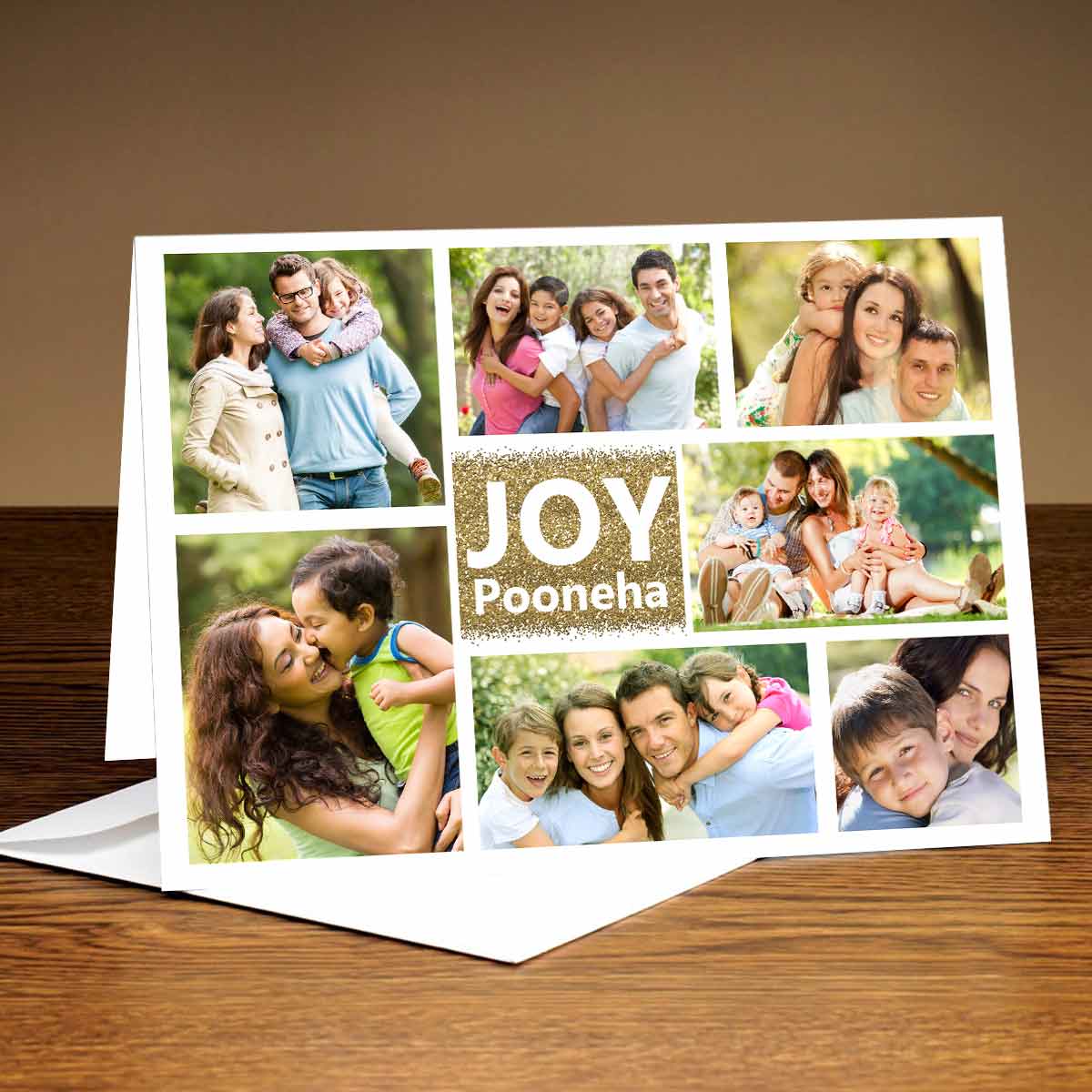 Personalised Joy of Life Glitter Card