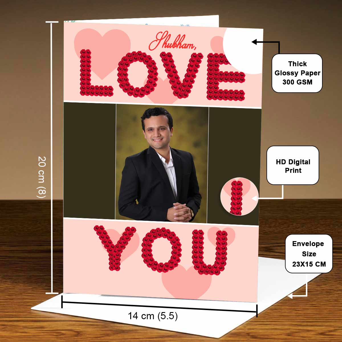 Personalised Love You Greeting Card-5
