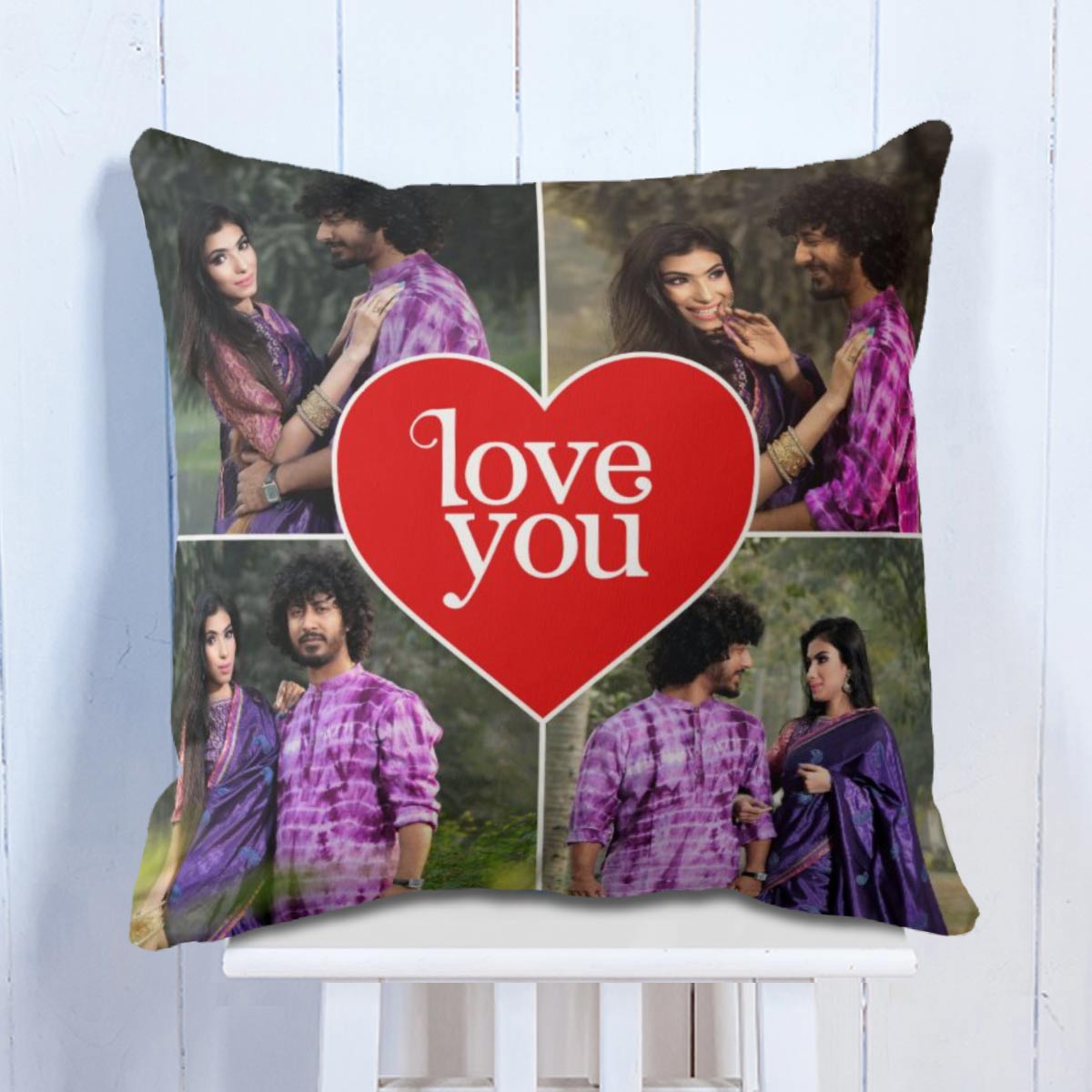 Personalised Love You Cushion for Couples