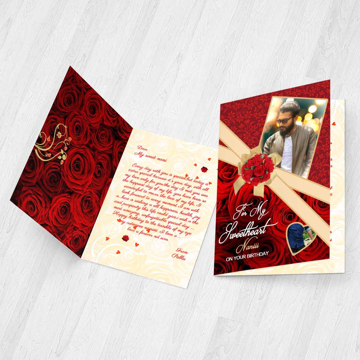 Personalised My Sweetheart Greeting Card-3