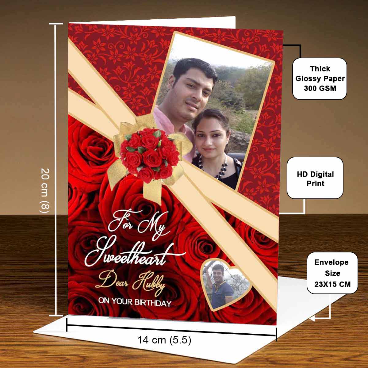 Personalised My Sweetheart Greeting Card-5