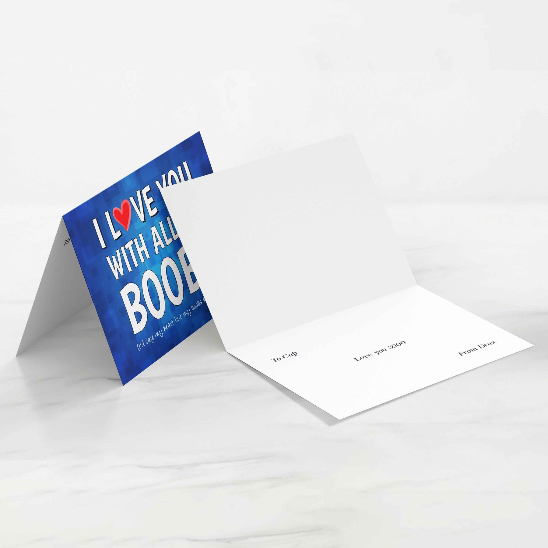 Personalized I Love You With Card