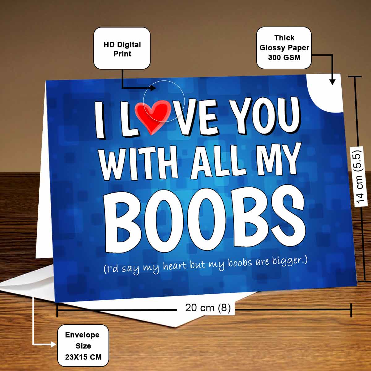 Personalized I Love You With Card-5