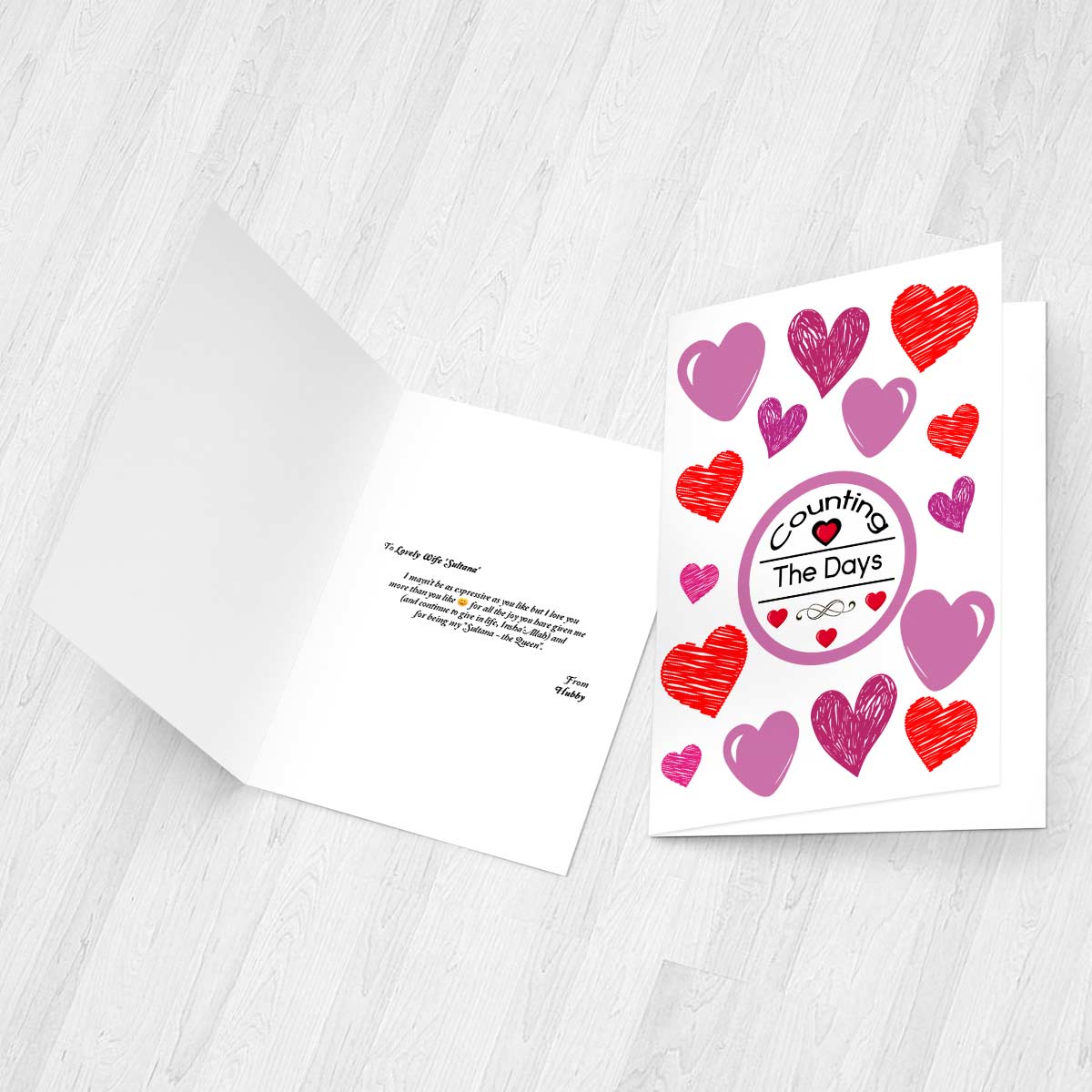 Personalised Waiting To Meet You I Miss You Card-3