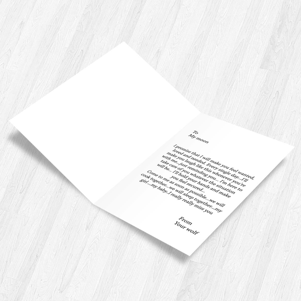 Personalised Love You Always Photo Greeting Card-2