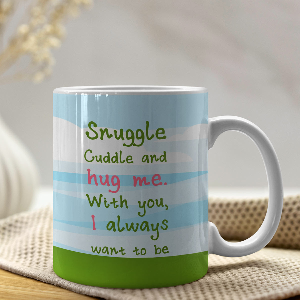 Hug Me Couple Coffee Mug Gift for Hug Day-4
