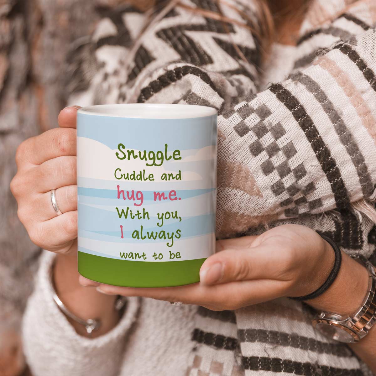Hug Me Couple Coffee Mug Gift for Hug Day-1