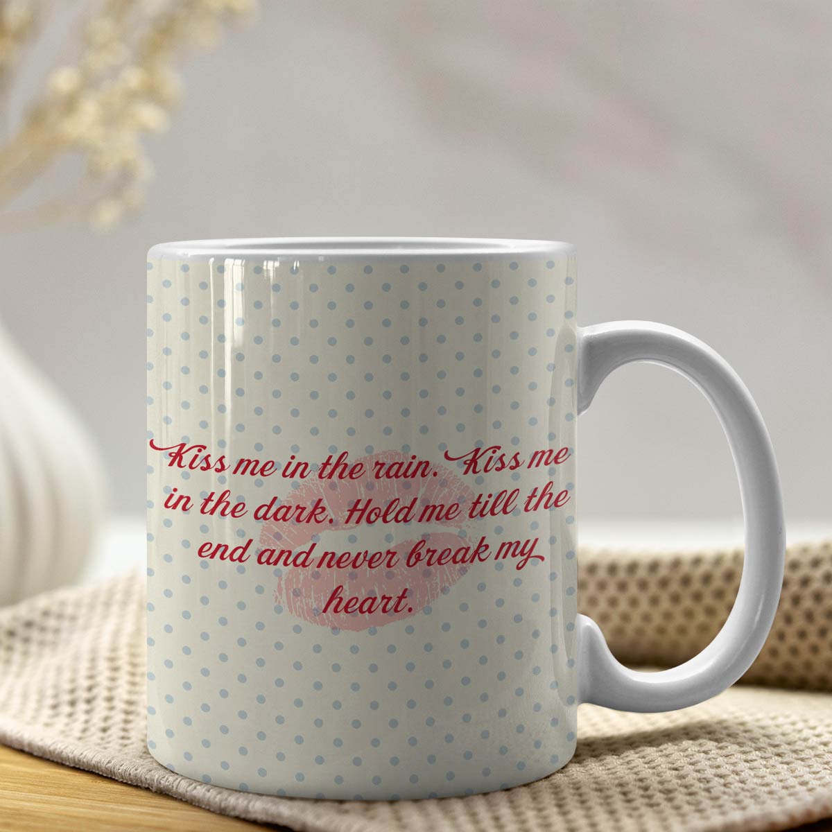 The Kiss Forever Couple Coffee Mug Gift for Kiss Day-6