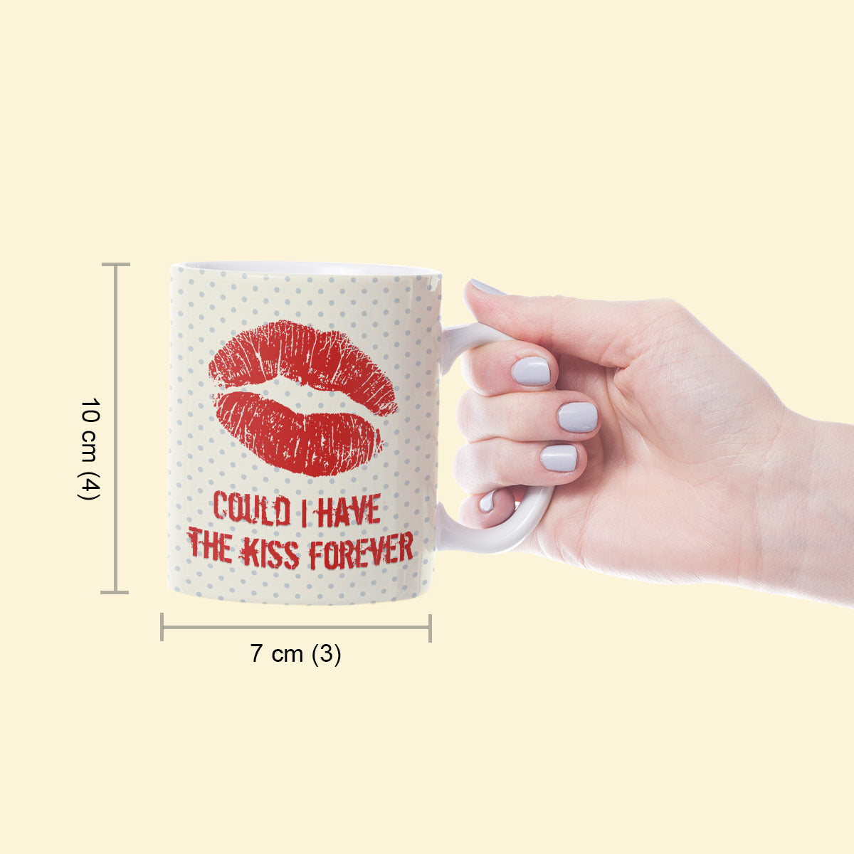 The Kiss Forever Couple Coffee Mug Gift for Kiss Day-4