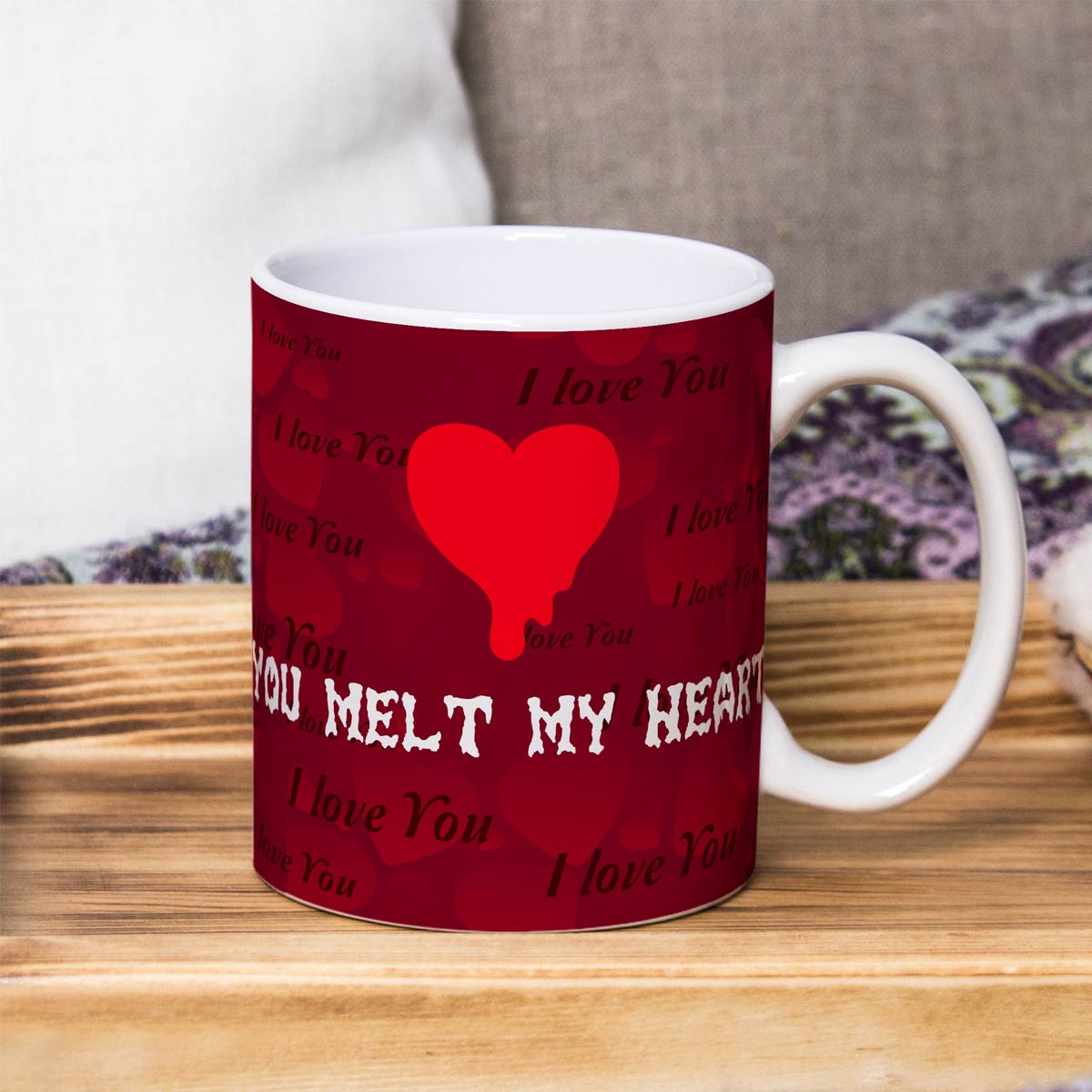 Melt My Heart Couple Coffee Mug Gift for Chocolate Day-3