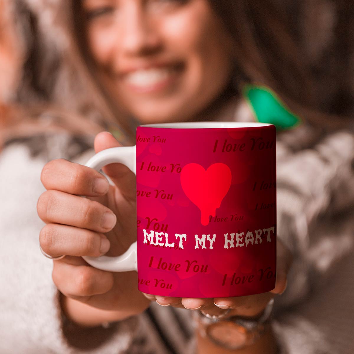 Melt My Heart Couple Coffee Mug Gift for Chocolate Day-1
