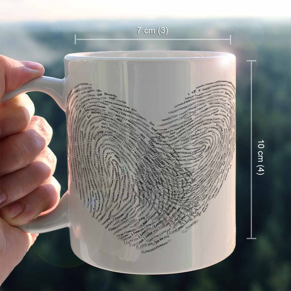 Interlocked Fingerprints Printed Couple Coffee Mug Gift for Valentine's Day-5