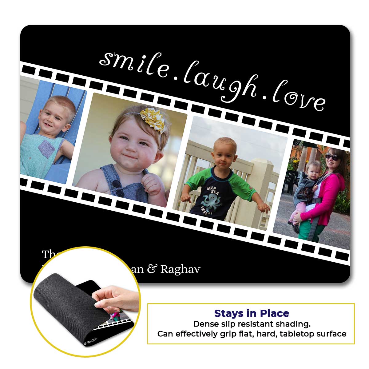 Personalised Smiley Family Mouse Pad