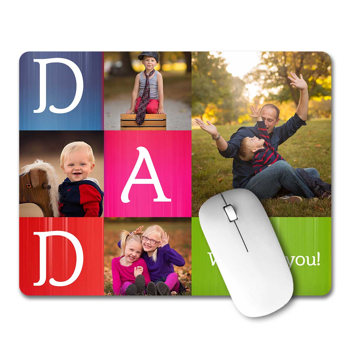 Personalised Dear Daddy Mouse Pad