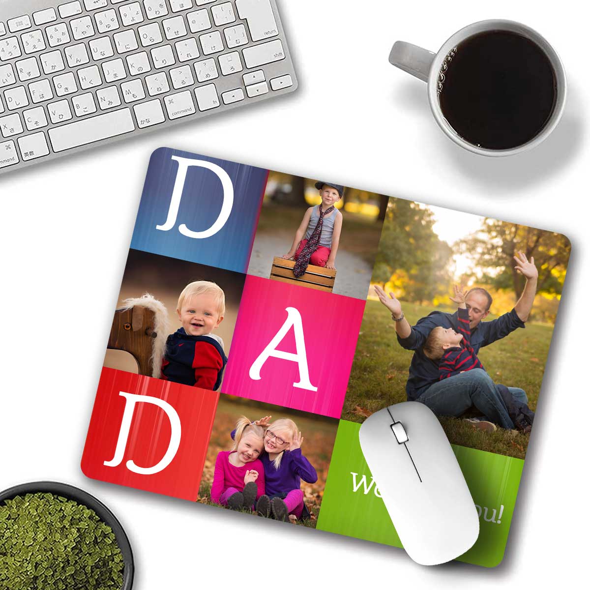 Personalised Dear Daddy Mouse Pad