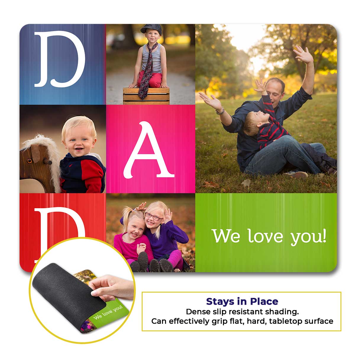 Personalised Dear Daddy Mouse Pad