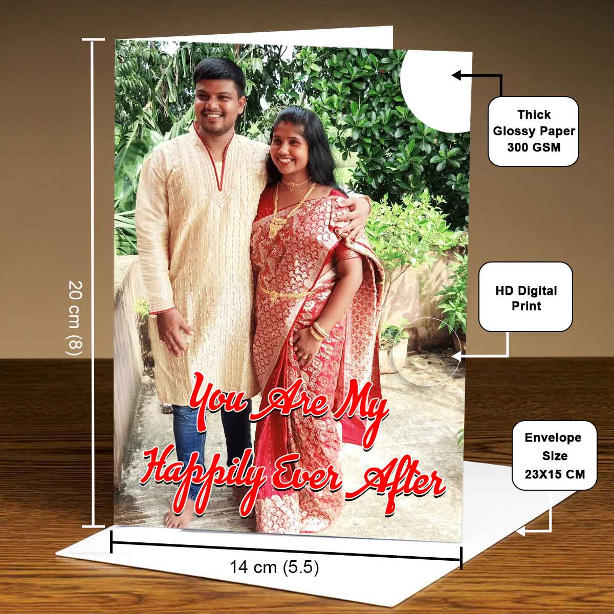Personalised Happily Ever After Anniversary Card-5