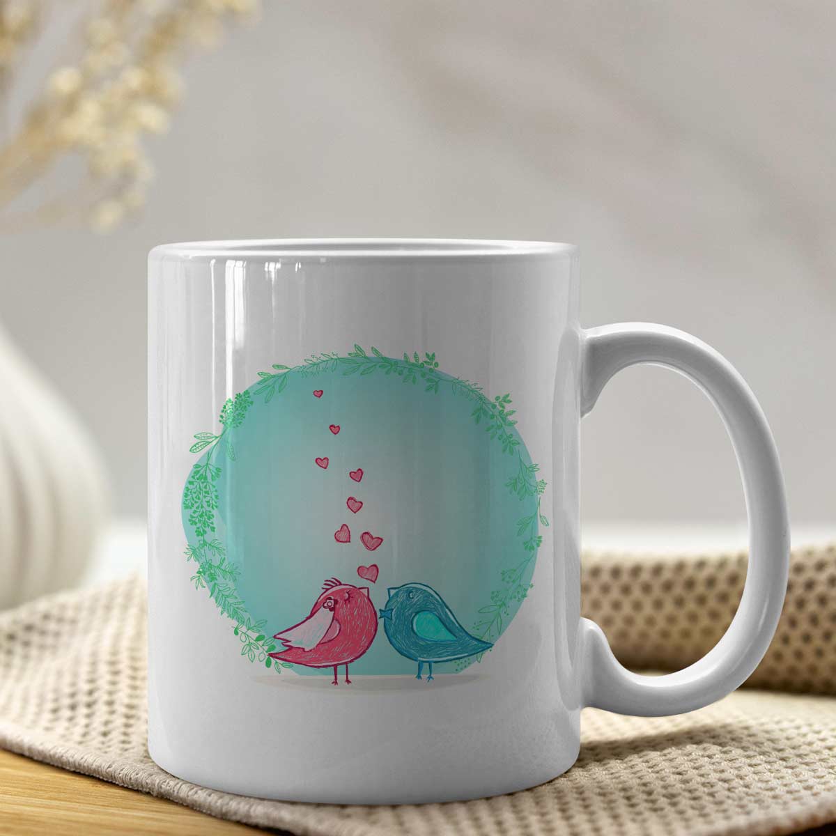 Love Birds Ceramic Mug-4