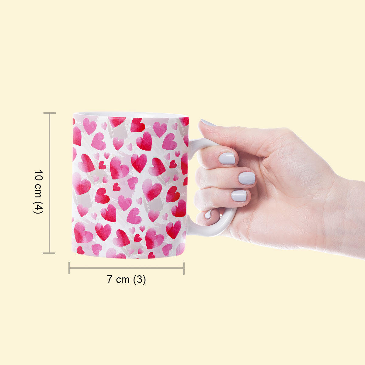 Pastel Heart Ceramic Mug-6