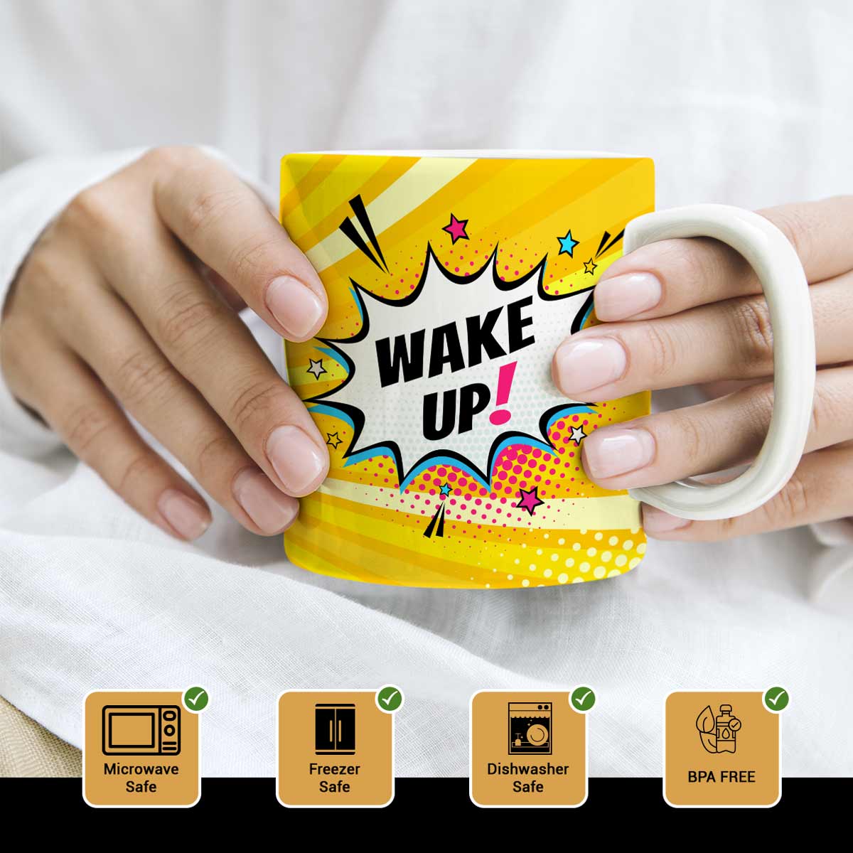 Clock Print Ceramic Mug-2