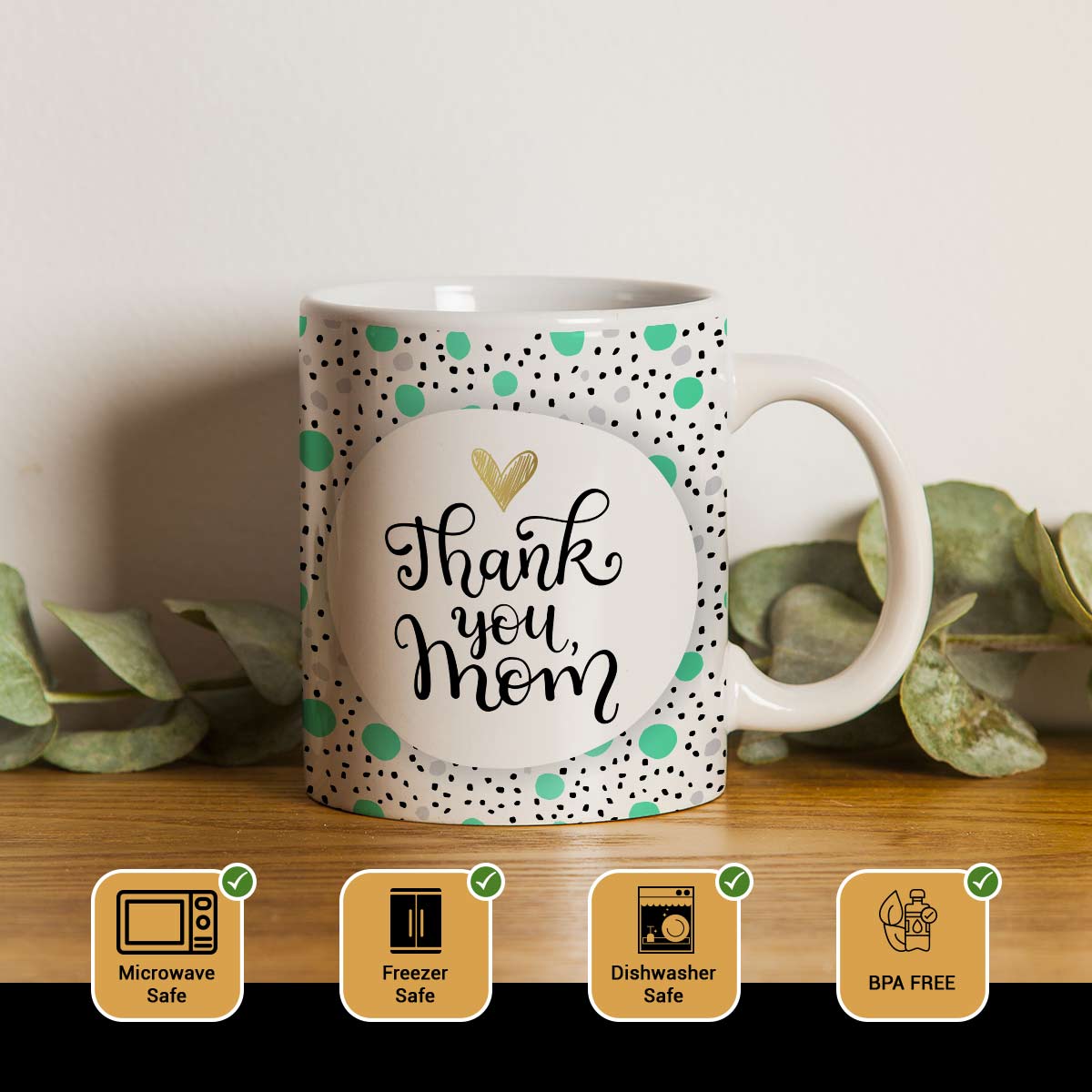 Thank You Mom Coffee Mug Gift For Mother's Day 2