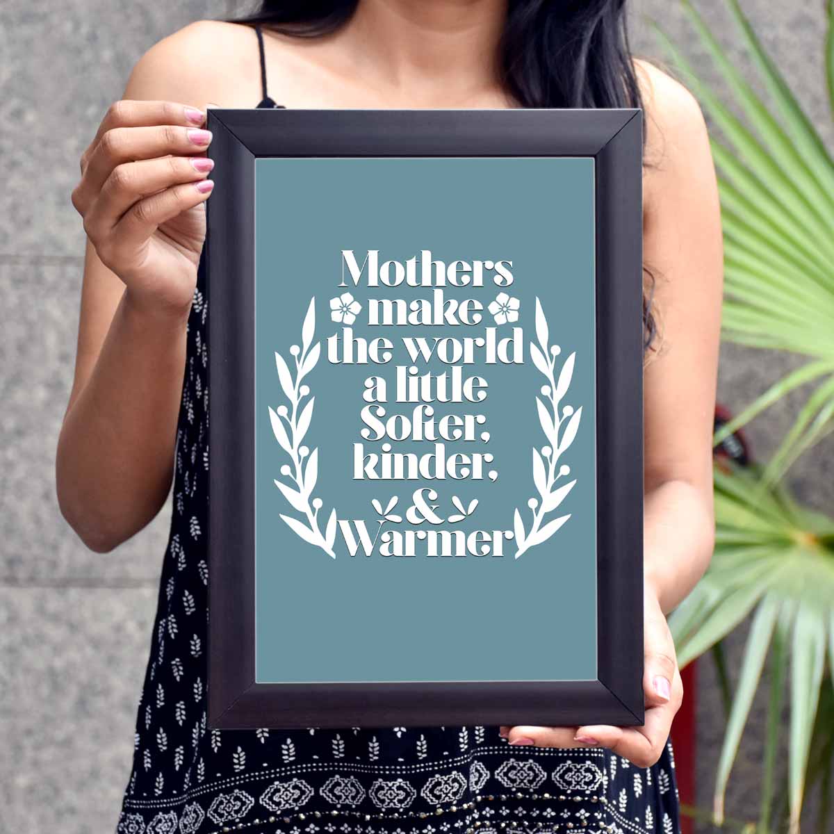 Mothers Soft Love Poster Frame