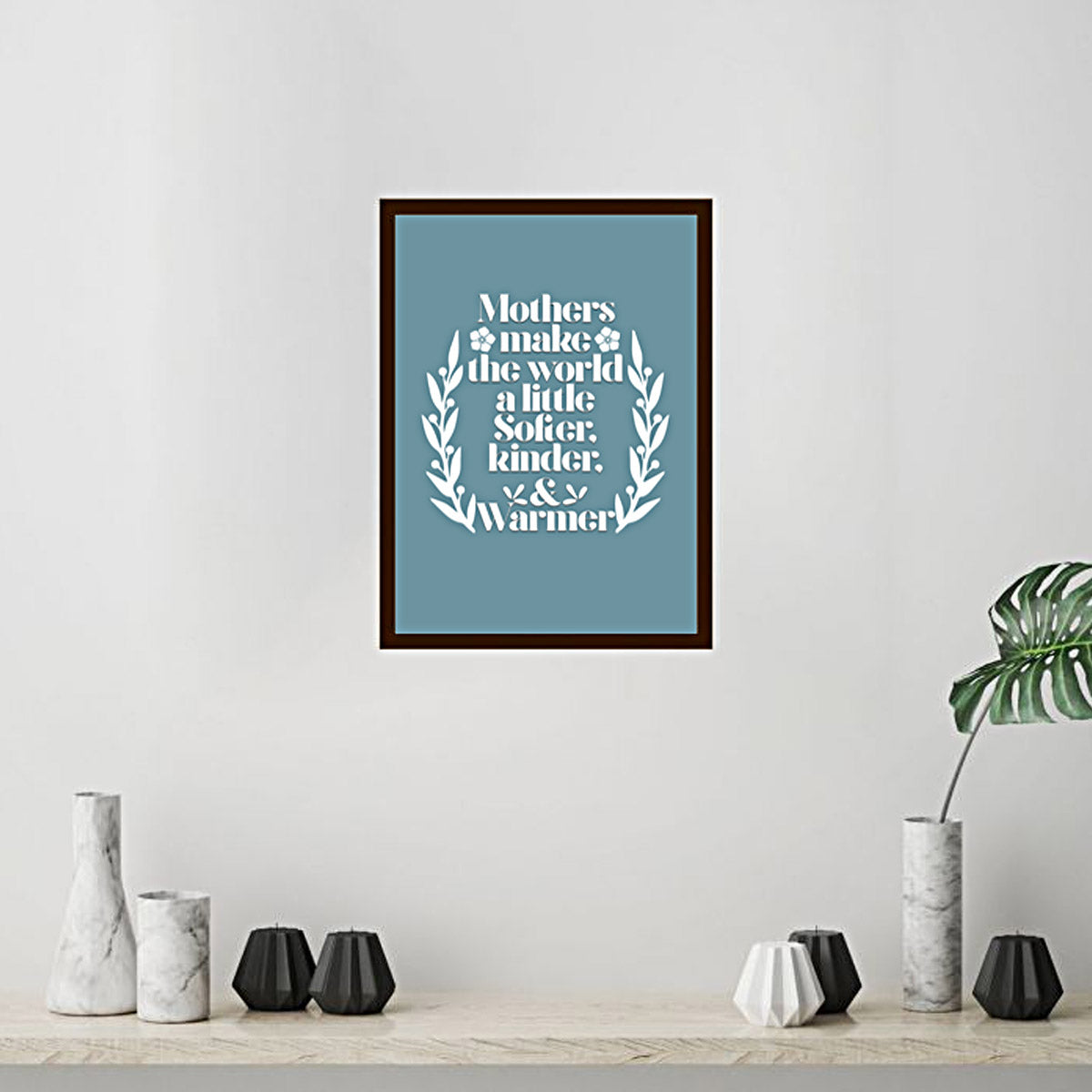 Mothers Soft Love Poster Frame Gift For Mother's Day 3