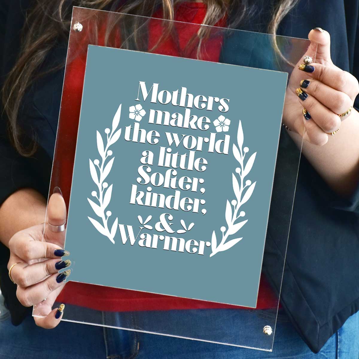 Mothers Soft Love Poster Frame