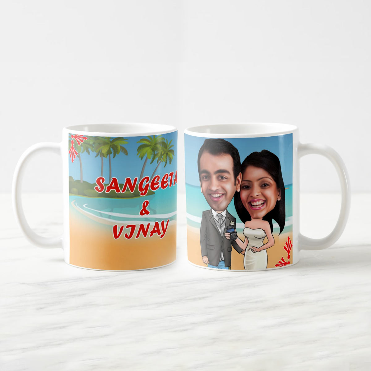 Personalised Our House Caricature Mug