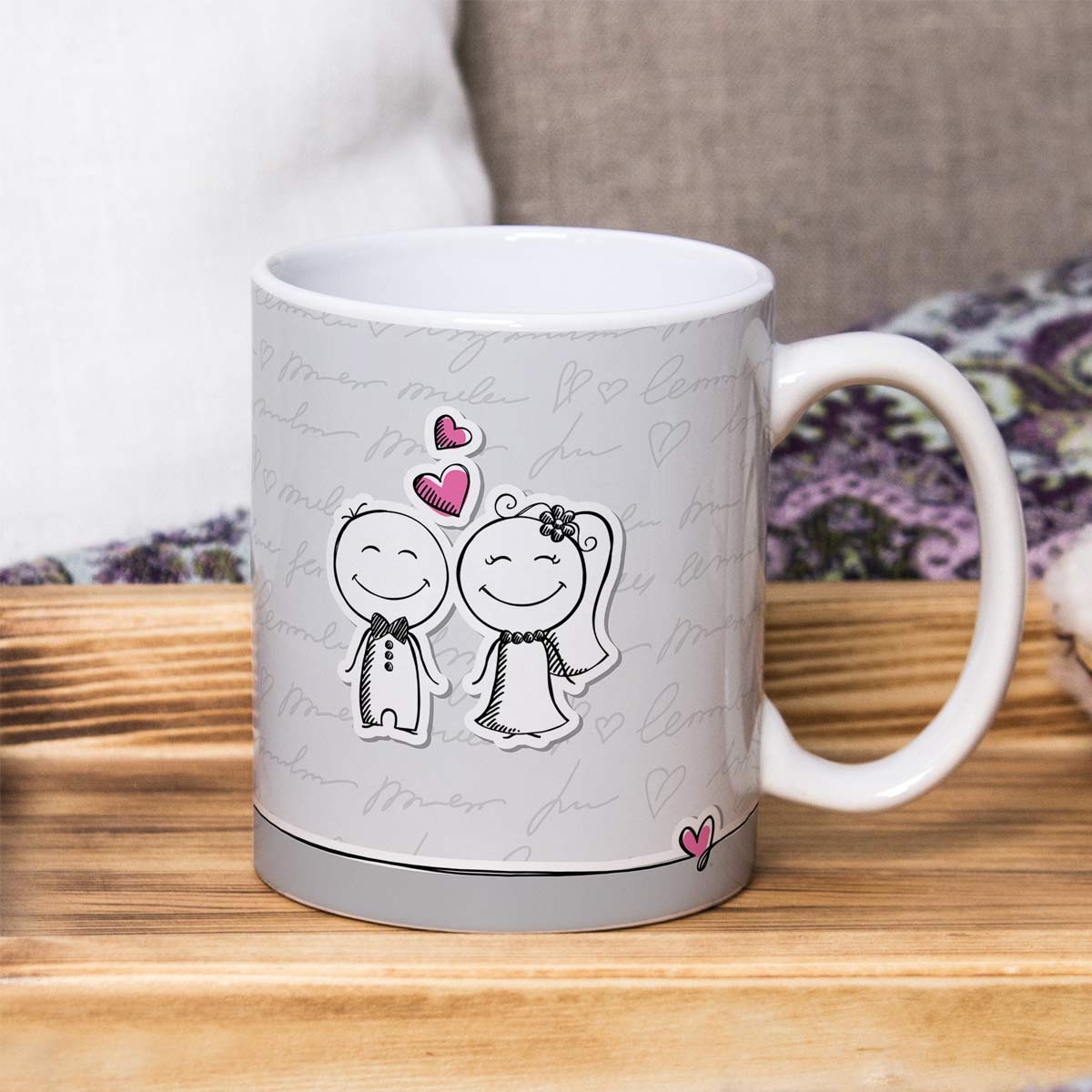 Me & You Ceramic Couple Coffee Mug Gift for Valentine's Day-4